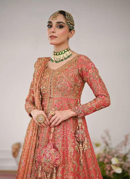 Maisha Trailed Kalidaar With Farshi Bridal - Image 12