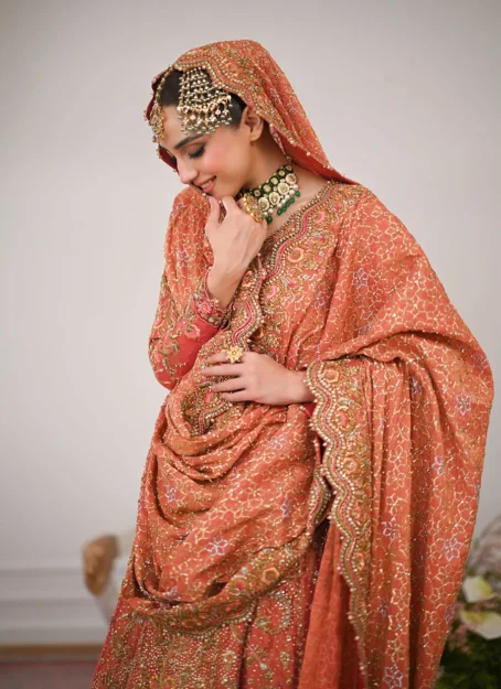 Maisha Trailed Kalidaar With Farshi Bridal - Image 11