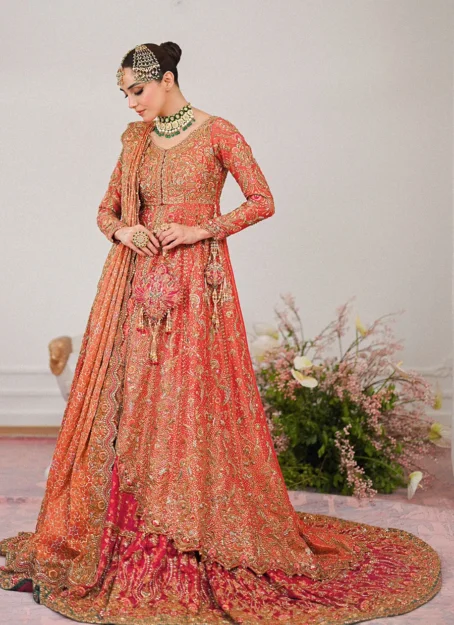 Maisha Trailed Kalidaar With Farshi Bridal - Image 10