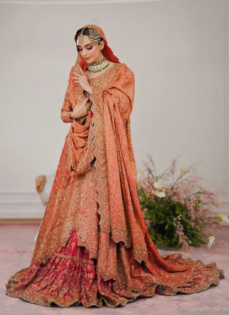 Maisha Trailed Kalidaar With Farshi Bridal - Image 8