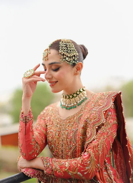 Maisha Trailed Kalidaar With Farshi Bridal - Image 4