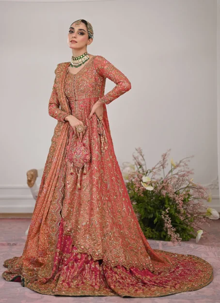 Maisha Trailed Kalidaar With Farshi Bridal - Image 3